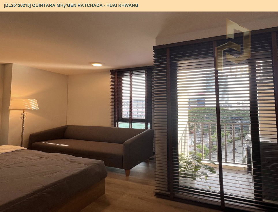 รูป DL25120215 ให้เช่าคอนโด ควินทารา มายเจน รัชดา - ห้วยขวาง (QUINTARA MHy’GEN RATCHADA - HUAI KHWANG) ใกล้ MRT ห้วยขวาง พร้อมเข้าอยู่ โทรด่วน 0653619502 LineID @534wlwof - รูปที่ 5/9