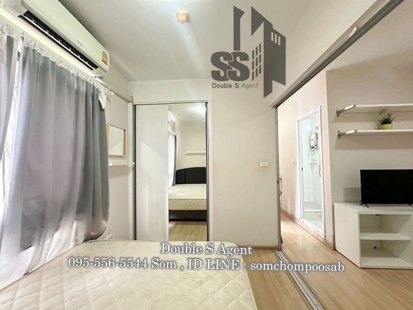 picture SS 326 #For rent Plum Condo Bangyai Station, size 23 sq m, Building F, 7th floor #Condo for rent near the Purple Line - 6/10