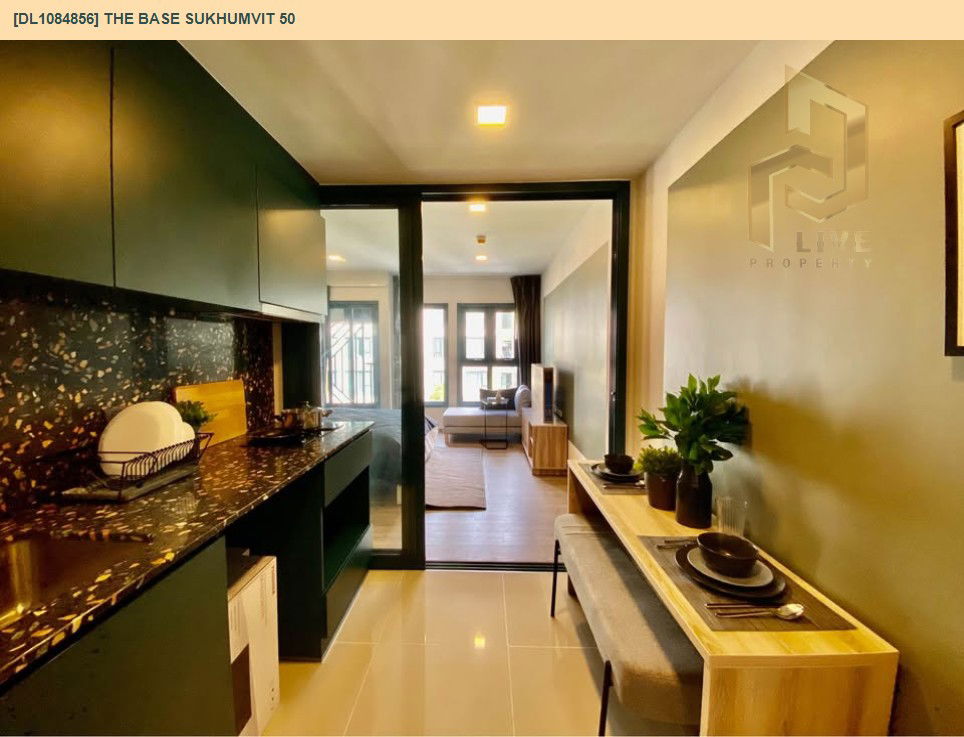รูป DL1084856 ให้เช่าคอนโด เดอะ เบส สุขุมวิท 50 (The Base Sukhumvit 50) ใกล้ BTS อ่อนนุช พร้อมเข้าอยู่ โทรด่วน 0614453194 LineID @162cjixi - รูปที่ 3/11