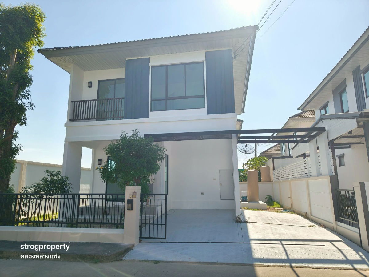 รูป บ้านแฝด ลาดกระบัง หลวงแพ่ง หมู่บ้านโมดิวิลล่า บ้านหลังมุม วิวดี ใกล้สุวรรณภูมิ นัดชม/จอง 085-318-6868 - รูปที่ 26/27