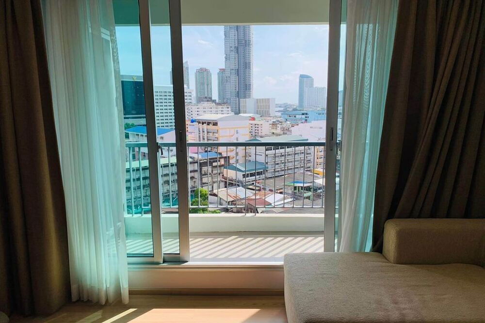 picture For Rent ! city view, high floor, Central area, river view, Rare item! Code C20240301742...Rhythm Sathorn, 2 bed, 2 bath, furnished, ready to move in - 3/9