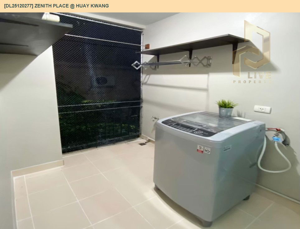 รูป DL25120277 ให้เช่าคอนโด ซีนิธ เพลส แอท ห้วยขวาง (Zenith Place @ Huay Kwang) ใกล้ MRT ห้วยขวาง พร้อมเข้าอยู่ โทรด่วน 0638692663 LineID @897iyzll - รูปที่ 7/9