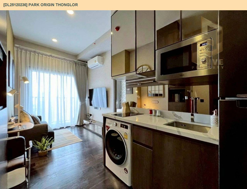 picture DL25120236 Condo for rent, PARK ORIGIN THONGLOR near BTS Thong Lo, ready to move in, call urgently 0638692663 LineID @897iyzll - 6/11