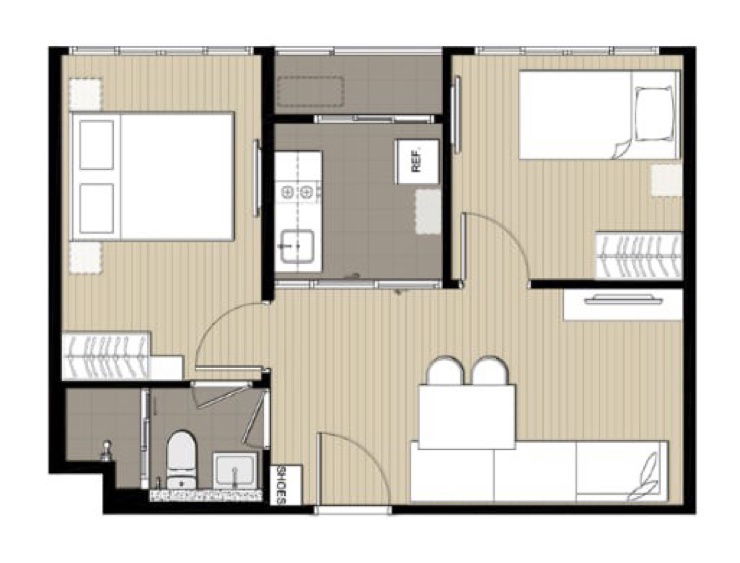 รูป Elio del moss phaholyothin34 2ห้องนอน ราคาพิเศษ ต่อรองได้อีก💯 - รูปที่ 3/7