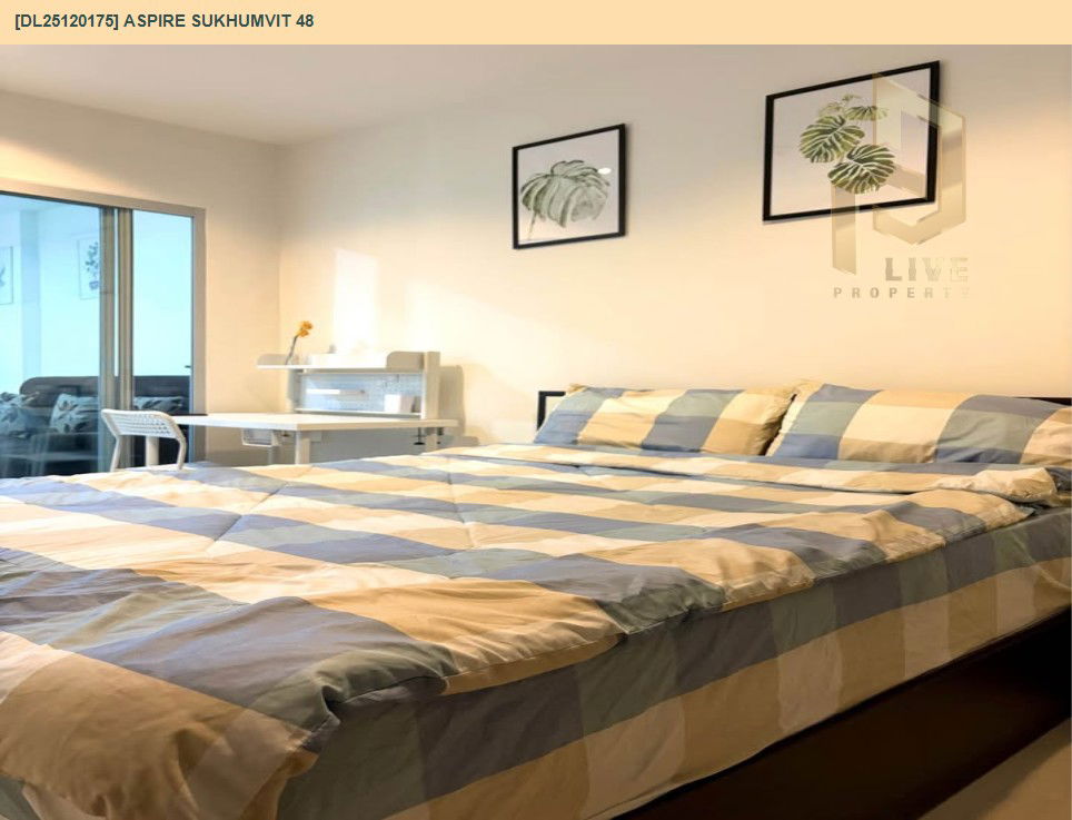 picture DL25120175 Condo for rent, Aspire Sukhumvit 48 near BTS Phra Khanong, ready to move in, call urgently 0638692663 LineID @655ebbvc - 9/12