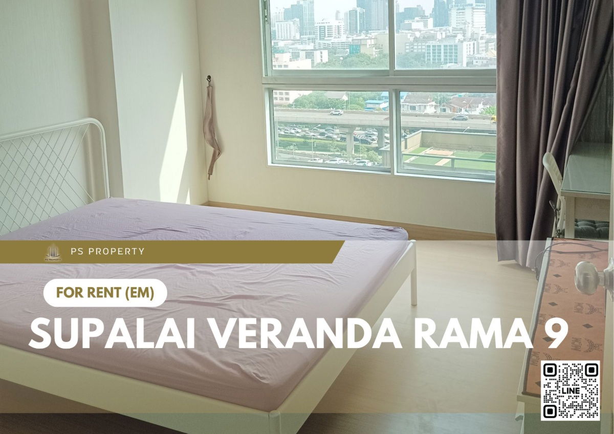 picture For rent ✨ Supalai Veranda Rama 9 ✨ Fully furnished and equipped, near Central Plaza - 1/11
