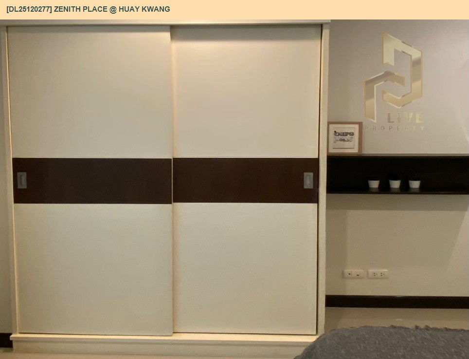 รูป DL25120277 ให้เช่าคอนโด ซีนิธ เพลส แอท ห้วยขวาง (Zenith Place @ Huay Kwang) ใกล้ MRT ห้วยขวาง พร้อมเข้าอยู่ โทรด่วน 0638692663 LineID @897iyzll - รูปที่ 9/9