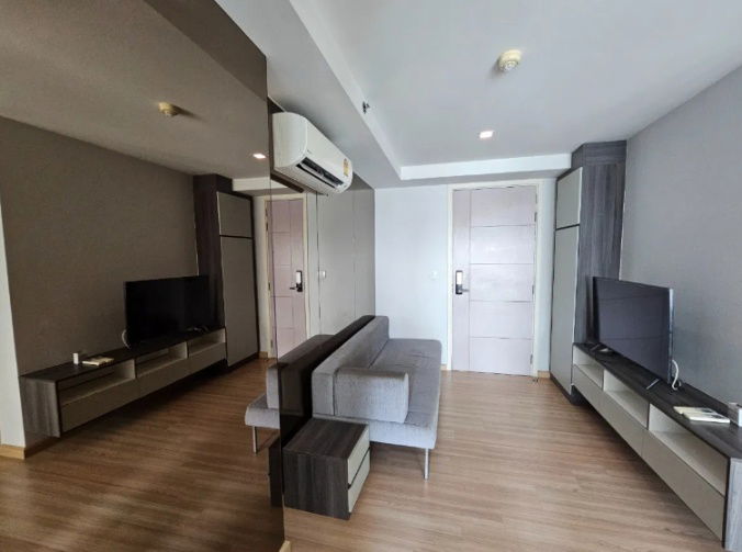 รูป ให้เช่า คอนโด Knightsbridge skycity สะพานใหม่ ห้องใหญ่ 1 ห้องนอน 28 ตรม. ชั้น 9 มีเครื่องซักผ้า ของครบ - รูปที่ 2/8