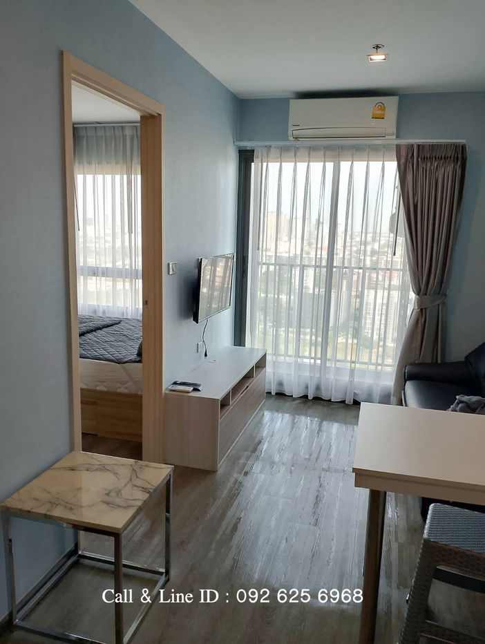 picture For rent 🏠 Rich Park @ Triple Station Condo 🏠 High floor, built-in furnishings, ready to move in. 🚆 Near Airport Rail Link Hua Mak. - 2/29