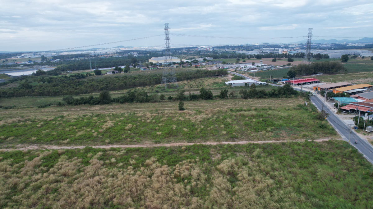 รูป ขายที่ดิน 12 ไร่ 12 ตารางวา ต.มาบยางพร อ.ปลวกแดง ผังเมืองสีม่วงจุดขาว หน้ากว้าง 85 ม. - รูปที่ 7/14