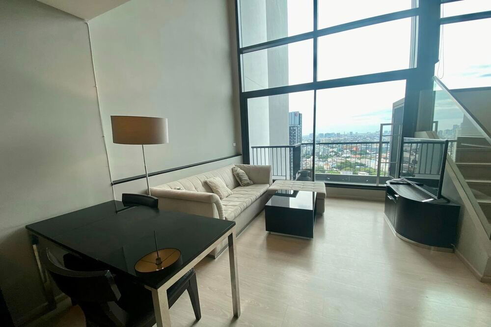 รูป เช่า ! วิวสวย, ชั้นสูง29+, ห้องหายาก, ห้องทิศตะวันออก! Code C20230203204..Rhythm Sukhumvit 44/1, 1 ห้องนอน Duplex, 1 ห้องน้ำ, แต่งครบ, พร้อมเข้าอยู่ - รูปที่ 3/10