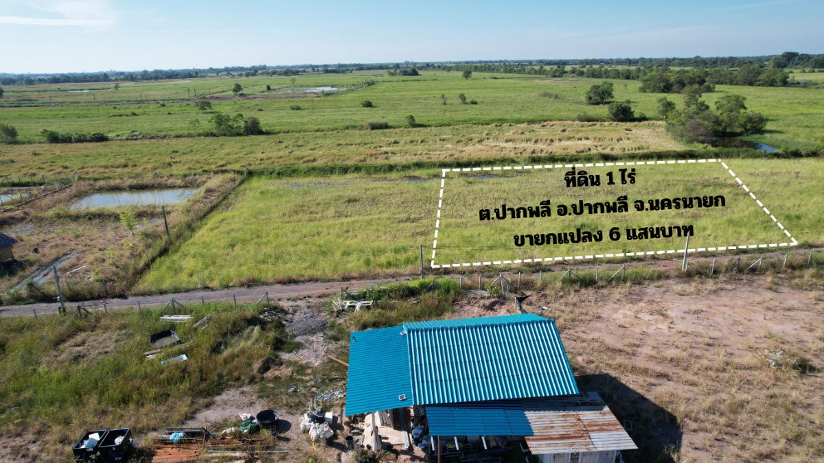 รูป ขายที่ดิน 1 ไร่ (400 ตร.ว.) ต.ปากพลี มีโฉนด ขาย 600,000 พร้อมโอน พร้อมโฉนด - รูปที่ 8/14