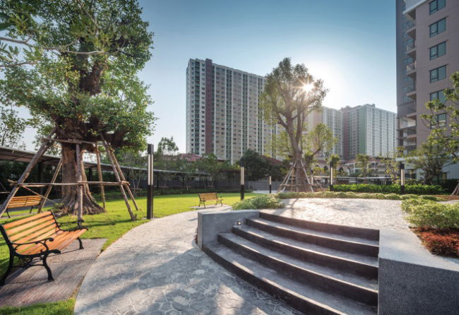 picture For rent 🏠 Rich Park @ Triple Station Condo 🏠 High floor, built-in furnishings, ready to move in. 🚆 Near Airport Rail Link Hua Mak. - 27/29