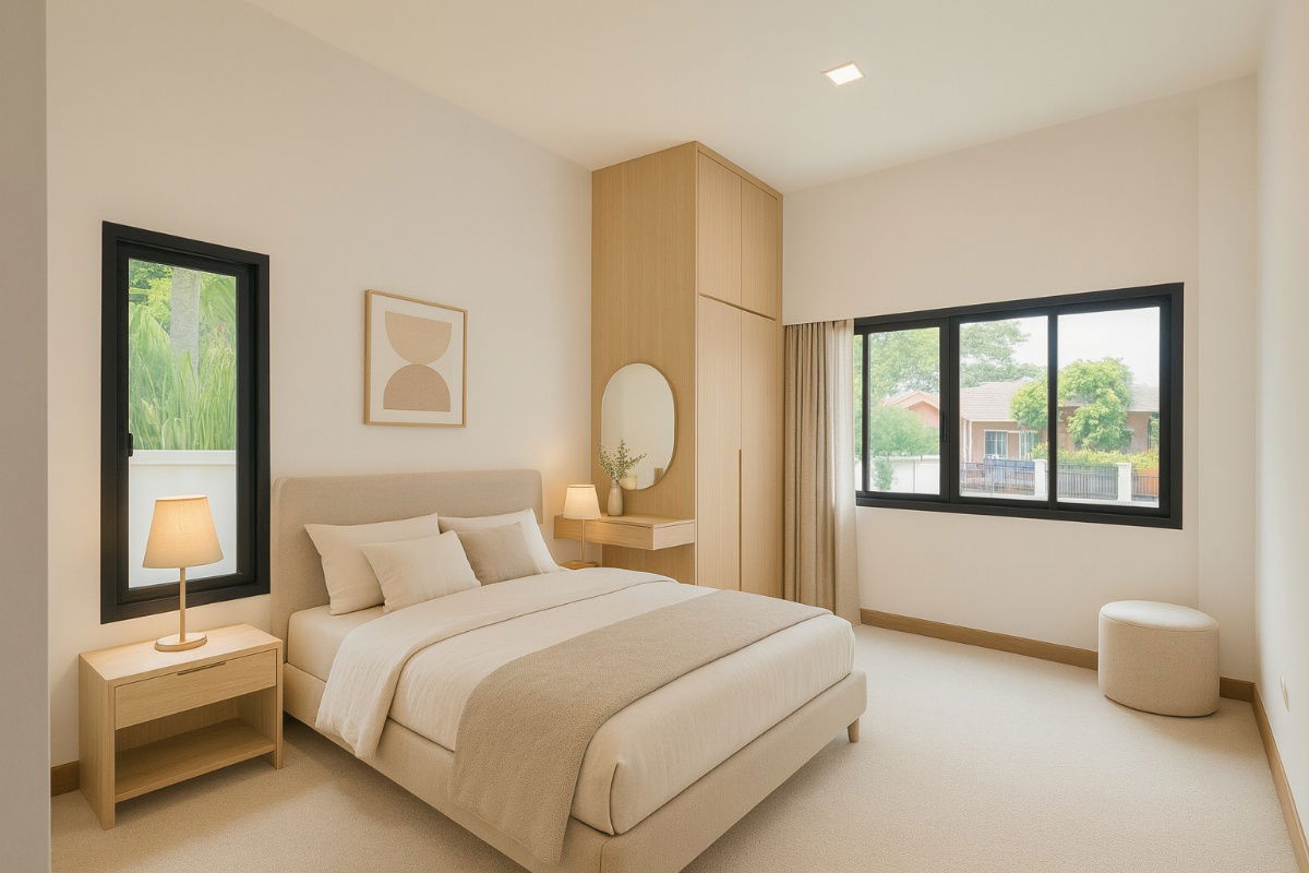 รูป ขายบ้านแฝด ใกล้มหาวิทยาลัยแม่โจ้ , โรงพยาบาลสันทราย เหมาะกับการลงทุน - รูปที่ 8/18