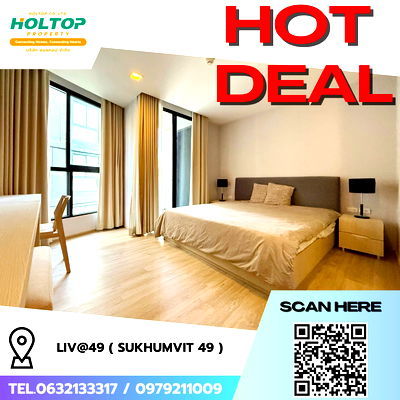 คอนโดให้เช่า : #R8132 🎉 101268 ให้เช่าคอนโด LIV@49 ( Sukhumvit 49 )