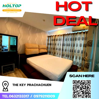 คอนโดให้เช่า : #R8109 🎉 101268 ให้เช่าคอนโด The Key Prachachuen