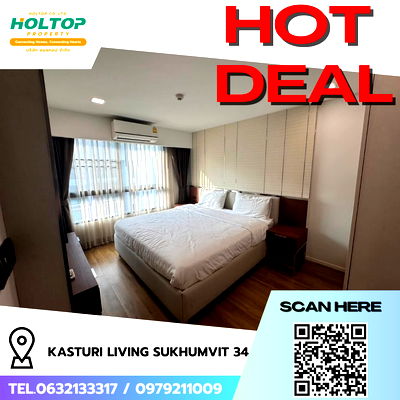 คอนโดให้เช่า : #R8117 🎉 101268 ให้เช่าคอนโด Kasturi Living Sukhumvit 34