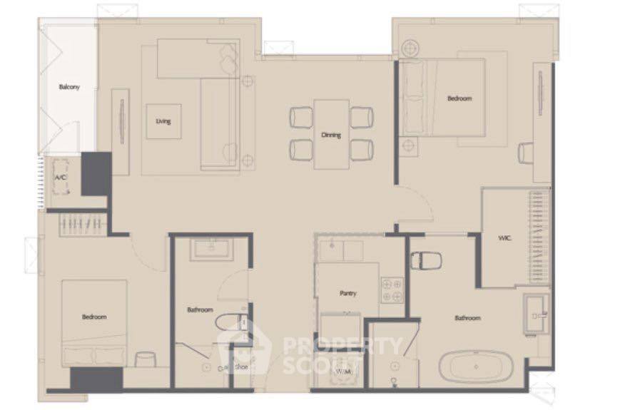 รูป คอนโด 2-ห้องนอน ที่ เดอะ แบงค็อก ทองหล่อ ใกล้ BTS ทองหล่อ (ID 2459175) - รูปที่ 9/9