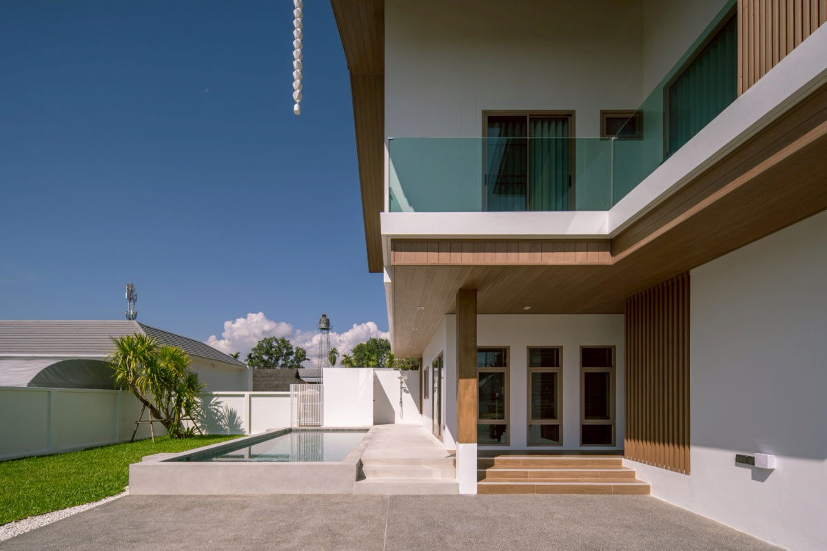 รูป ขายพูลวิลล่าสร้างใหม่ ที่ดินเกือบ 2 งาน โซนหางดง-เชียงใหม่ หลังใหญ่สไตล์ญี่ปุ่น Minimal ที่ดินเปล่าอีก 1 แปลง T.0946511456 - รูปที่ 4/10