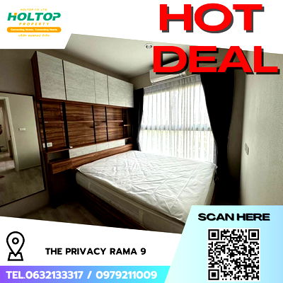 คอนโดให้เช่า : #R8102  🎉 101268 ให้เช่าคอนโด The Privacy Rama 9 
