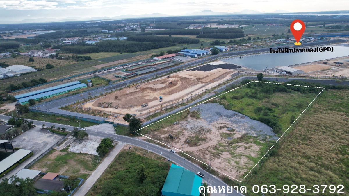 รูป ขายที่ดิน 12 ไร่ 12 ตารางวา ต.มาบยางพร อ.ปลวกแดง ผังเมืองสีม่วงจุดขาว หน้ากว้าง 85 ม. - รูปที่ 4/14