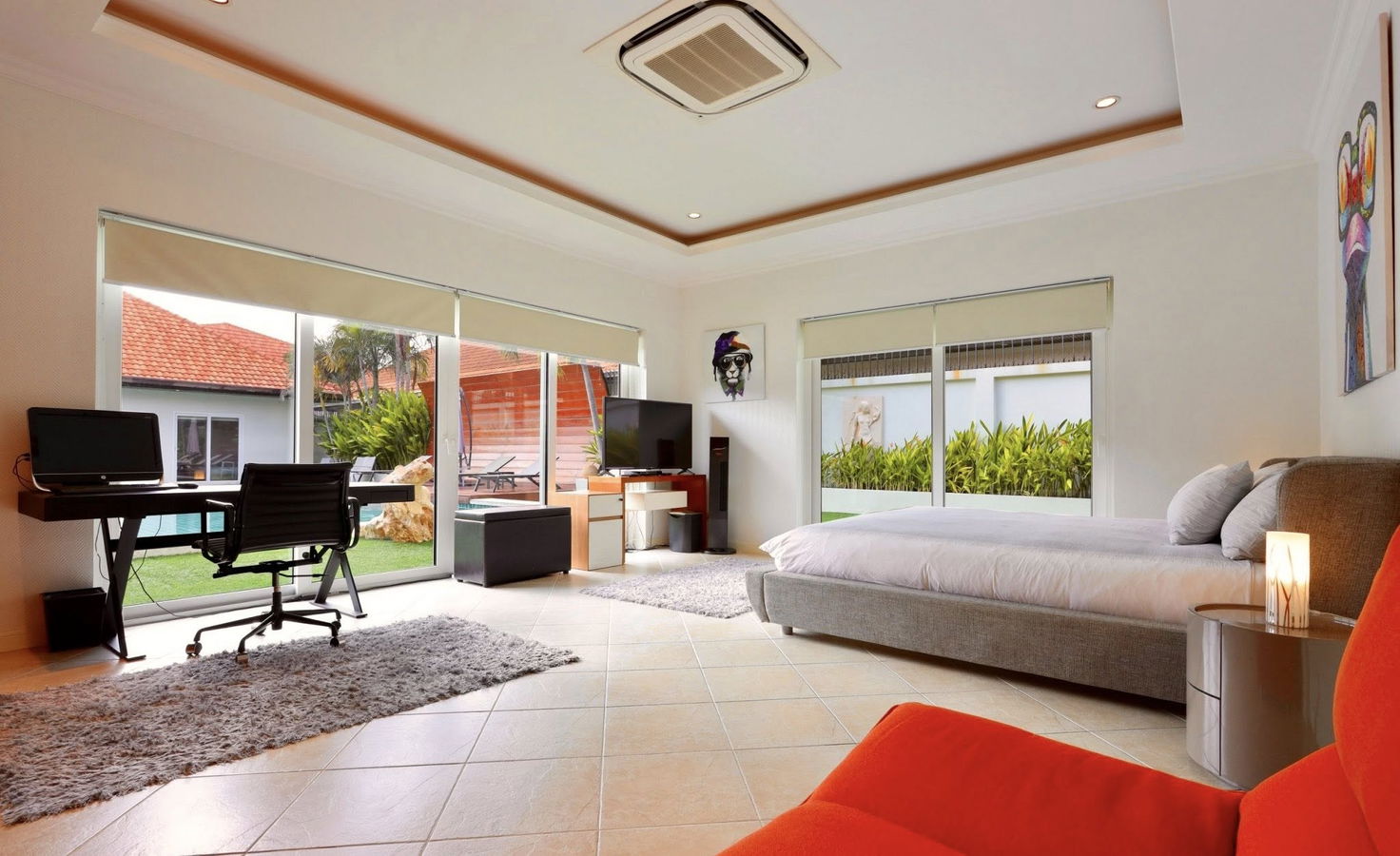 รูป ให้เช่าวิลล่าหรูขนาดใหญ่ 6 ห้องนอน พร้อมสระว่ายน้ำส่วนตัว – ชายหาดจอมเทียนทำเลดีเยี่ยม - รูปที่ 8/21