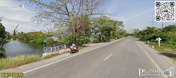 รูป ขาย ที่ดิน 155 ไร่ เดินทางง่าย เข้า-ออก ได้ถึง 4 เส้นทาง บนถนนสวนส้ม ใกล้พระราม2 สะดวกใช้น้ำ และ ระบายน้ำ ติดคลอง 2 ฝั่ง ทำได้ทั้งโรงงาน - รูปที่ 3/4