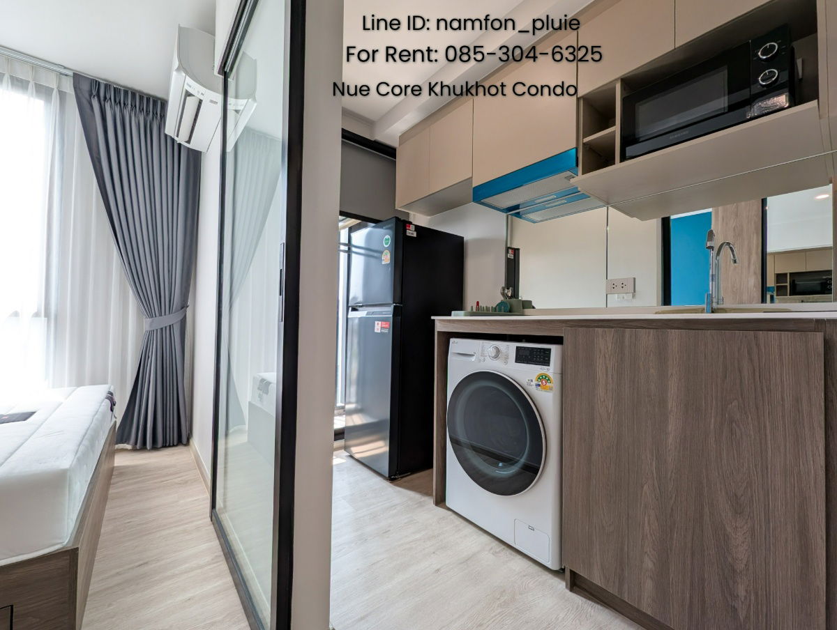 picture ðĨUrgent for investors 6% yield. Condo for sale with a tenant 2Y contr. Nue Core Khukhot, fully furnished with brand-new furniture and appliances. - 3/16