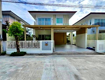 บ้านเดี่ยว วิทยาลัยบริหารธุรกิจและการท่องเที่ยวกรุงเทพ : ขายบ้านเดี่ยว 2 ชั้น หลังมุม ถนนหทัยราษฎร์ | หมู่บ้านวิลล่าจามจุรี รามอินทรา–หทัยราษฎร์ | หลังบ้านไม่ชนใคร พร้อมเฟอร์นิเจอร์ ใกล้สวนส่วนกลาง