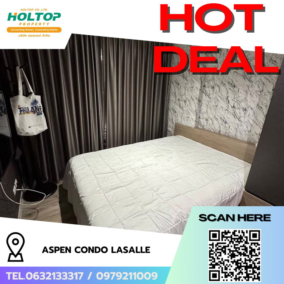 รูป #R8134 🎉 101268 ให้เช่าคอนโด Aspen Condo Lasalle - รูปที่ 1/13