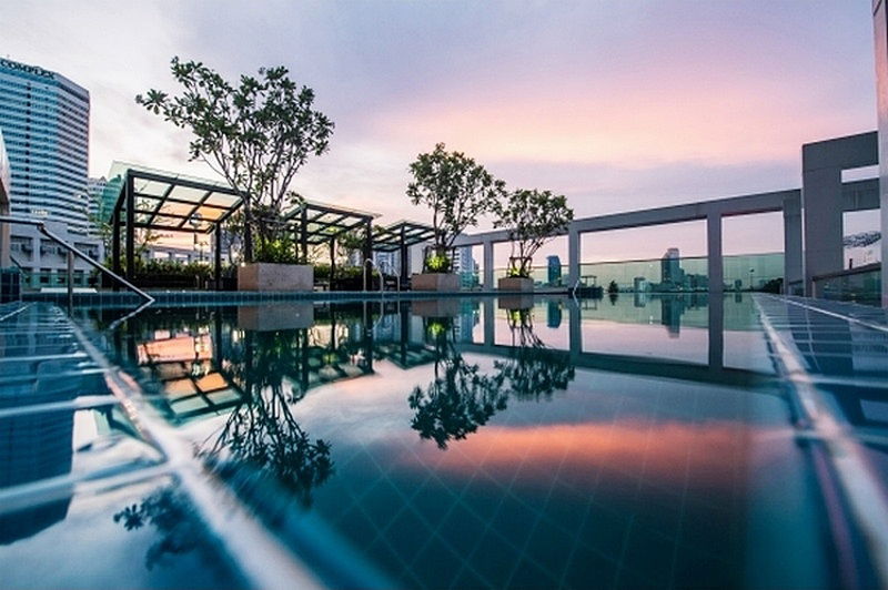 รูป Call : 095-254-6826 Condo TC Green Rama 9 ใกล้รถไฟฟ้า MRT พระราม 9 ชั้นสูง วิวสวย คัดตำแหน่งห้องดีที่สุด ตกแต่งครบ - รูปที่ 8/12