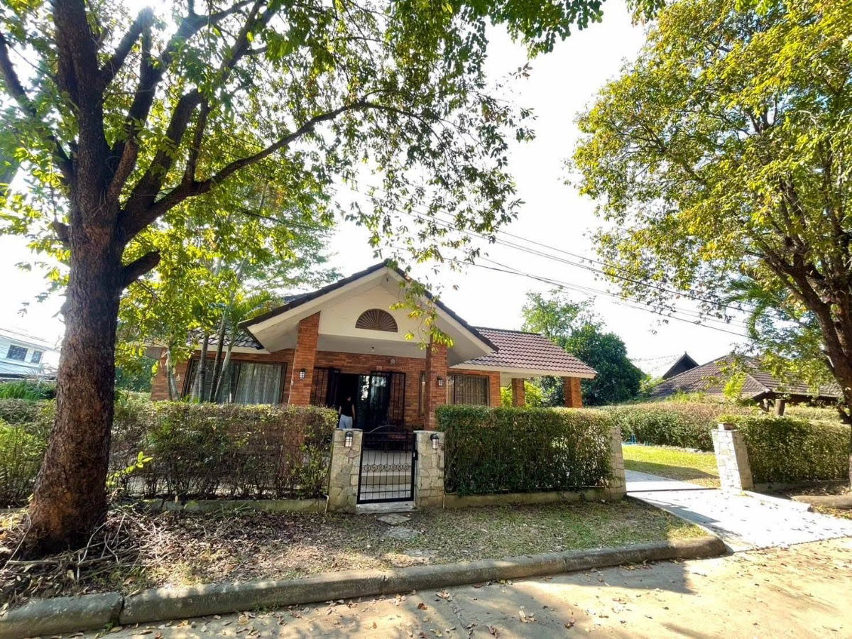 รูป ให้เช่าบ้านเดี่ยว หมู่บ้านวังตาล เชียงใหม่ พร้อมพื้นที่ สวนสีเขียวรอบบ้าน เฟอร์นิเจอร์ครบ T.0946511456 - รูปที่ 1/17