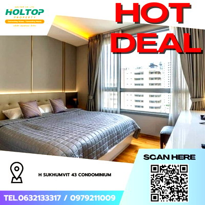 Condos for rent : #Z3554💥 091268 🔥Condo for rent: H Sukhumvit 43 Condominium