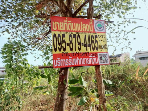 ขายด่วนที่ดินติวานนท์ 138 ตรว ใกล้โรบินสันไลฟ์สไตล์ ศรีสมาน ติดถนนคอนกรีต ถมแล้ว ซ.100 ล้าน อ.ปากเกร็ด จ.นนทบุรี