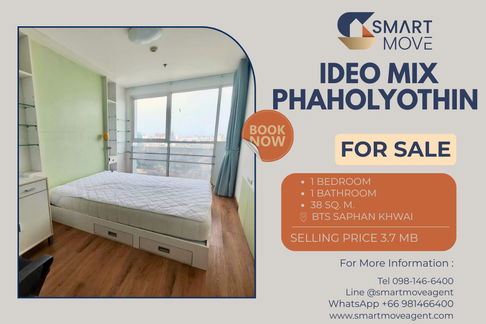 ⚡️⚡️ Sale with tenant !! ⚡️⚡️Code C20250400044...Ideo Mix Phaholyothin, 1 bed, 1 bath, high floor 22++, East Facing, furnished, Special Deal!!📢📢