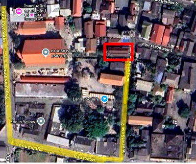 ทาวน์โฮม ศาลหลักเมืองจังหวัดเชียงใหม่ : ขายเกสเฮ้าส์ ตึก 3ชั้น 20ห้อง ห้องน้ำในตัว เนื้อที่ 65 ตร.วา ราชวิถี  เชียงใหม่