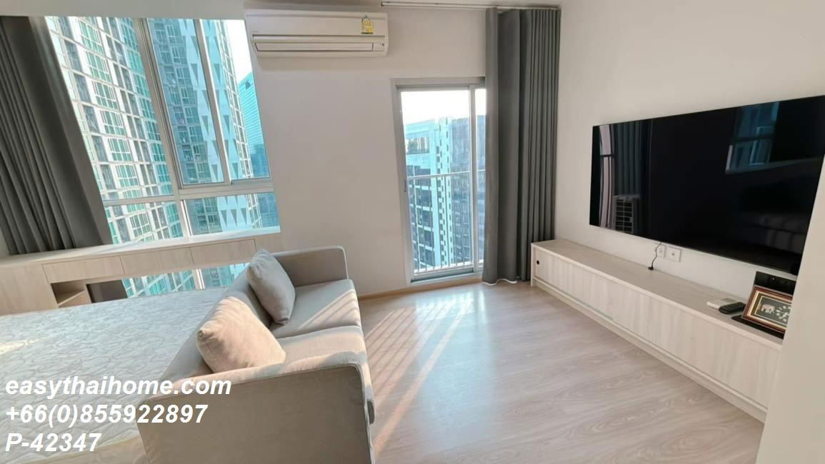 รูป P-42347 ให้เช่า คอนโด โนเบิล รีวอลฟ์ รัชดา Ratchadaphisek 6 Alley, Huai Khwang, Bangkok พร้อมอยู่ ราคาถูก Line Id @easythaihome 085-592-2897 - รูปที่ 5/10