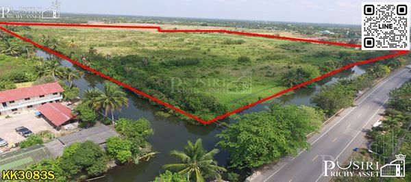 รูป ขาย ที่ดิน 155 ไร่ เดินทางง่าย เข้า-ออก ได้ถึง 4 เส้นทาง บนถนนสวนส้ม ใกล้พระราม2 สะดวกใช้น้ำ และ ระบายน้ำ ติดคลอง 2 ฝั่ง ทำได้ทั้งโรงงาน - รูปที่ 2/4