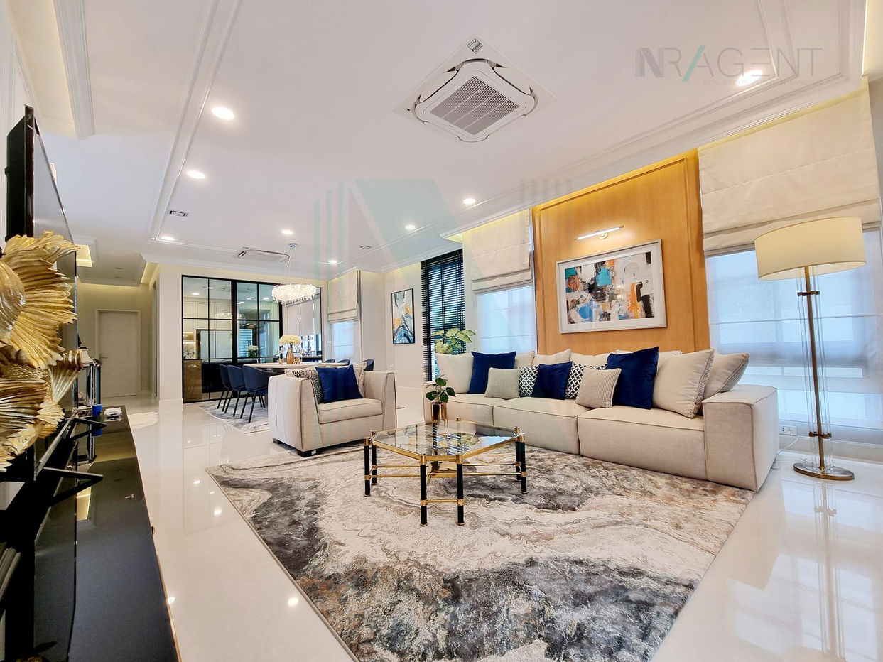 รูป ให้เช่าบ้านเดี่ยว 2 ชั้น นันทวัน พระราม9-กรุงเทพกรีฑาตัดใหม่ 5 ห้องนอน 5 ห้องน้ำ - รูปที่ 2/8