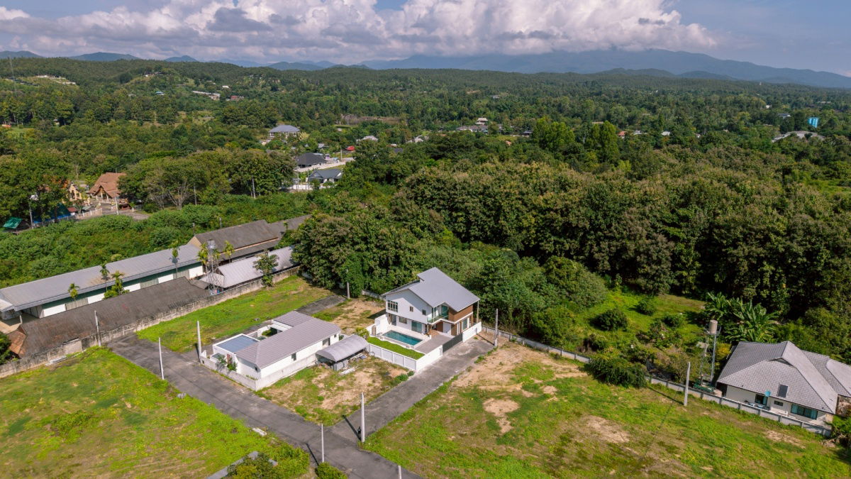รูป ขายพูลวิลล่าสร้างใหม่ ที่ดินเกือบ 2 งาน โซนหางดง-เชียงใหม่ หลังใหญ่สไตล์ญี่ปุ่น Minimal ที่ดินเปล่าอีก 1 แปลง T.0946511456 - รูปที่ 7/10