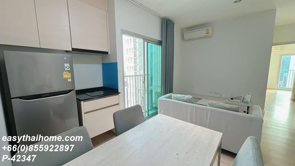 รูป P-42347 ให้เช่า คอนโด โนเบิล รีวอลฟ์ รัชดา Ratchadaphisek 6 Alley, Huai Khwang, Bangkok พร้อมอยู่ ราคาถูก Line Id @easythaihome 085-592-2897 - รูปที่ 6/10