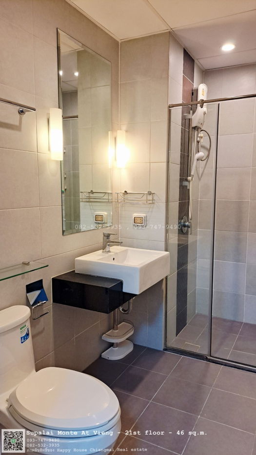 รูป ให้เช่า ศุภาลัย มอนเต้แอท เวียง ชั้น 21 ห้องขนาด 46 ตร.ม. - รูปที่ 18/19