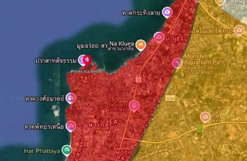 รูป ขายที่ดินติดทะเล นาเกลือ แปลงสวย ทำเลทอง โซนวงศ์อมาตย์พัทยา - รูปที่ 4/5