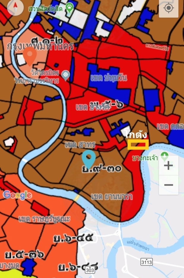 รูป ขายพื้นที่ 3ไร่ 3งาน 65ตารางวา ย่านพระราม 3 ใกล้วัดช่องลม - รูปที่ 3/5