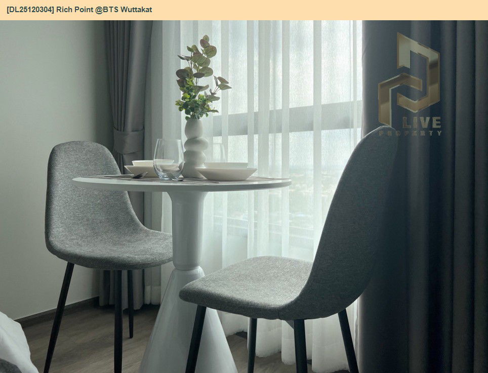 picture DL25120304 Condo for rent, Rich Point @BTS Wuttakat near BTS วุฒากาศ, ready to move in, call urgently 0638692663 LineID @162cjixi - 6/12