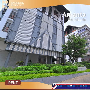 Amanta Ratchada💖 Beautiful unit, fully furnished, Near MRT Thailand Cultural Centre