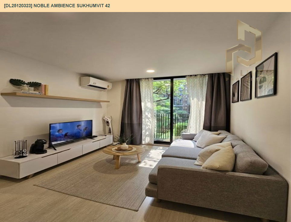 รูป DL25120323 ให้เช่าคอนโด โนเบิล แอมเบียนส์ สุขุมวิท 42 (Noble Ambience Sukhumvit 42) ใกล้ BTS เอกมัย พร้อมเข้าอยู่ โทรด่วน 0653619502 LineID @534wlwof - รูปที่ 6/11