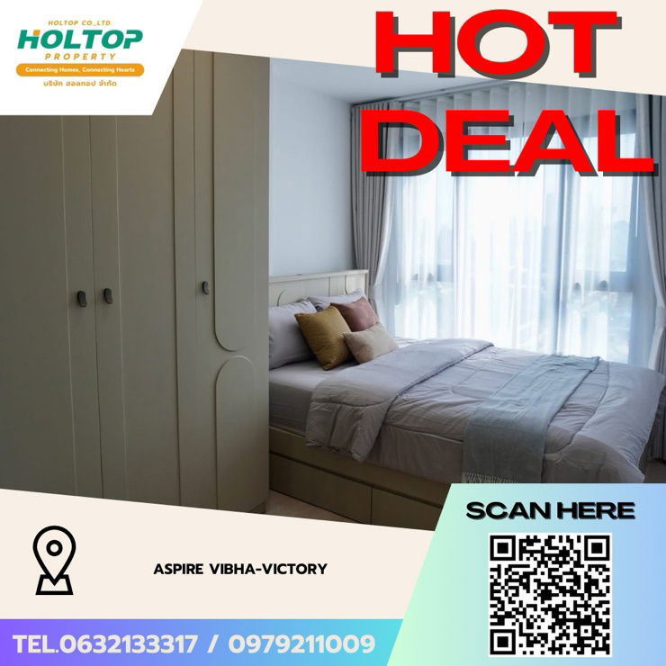 รูป #Z3594💥 101268🔥ให้เช่าคอนโด Aspire Vibha-Victory - รูปที่ 1/8