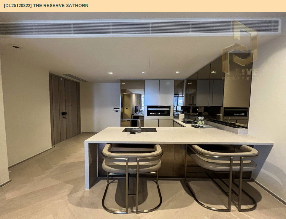 รูป DL25120322 ให้เช่าคอนโด เดอะ รีเซิร์ฟ สาทร (The Reserve Sathorn) ใกล้ BTS ช่องนนทรี พร้อมเข้าอยู่ โทรด่วน 0800343450 LineID @655ebbvc - รูปที่ 5/7