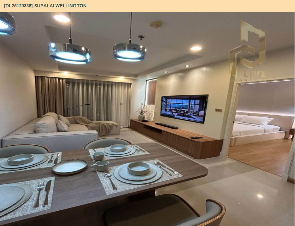รูป DL25120336 ให้เช่าคอนโด ศุภาลัย เวลลิงตัน (Supalai Wellington) ใกล้ MRT ศูนย์วัฒนธรรม พร้อมเข้าอยู่ โทรด่วน 0653619502 LineID @534wlwof - รูปที่ 6/11